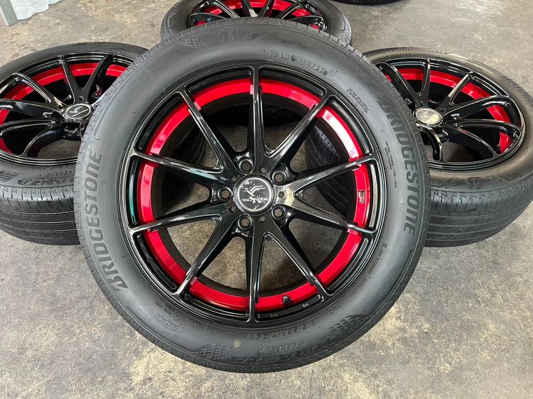 ✨ล้อแม็ก✨5รู114✨Yachiyoda ขอบ 17 พร้อมยาง 215-55-17 Bridgestone ปี 23 รูปที่ 2