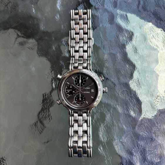 ของหายากยุค 90s Seiko Asterisk Chronograph เข็มจับ 1 ใน 100 วินาที (Ref. 7T52-6A50) สภาพสวย สายบานพับตรงรุ่น รูปที่ 10