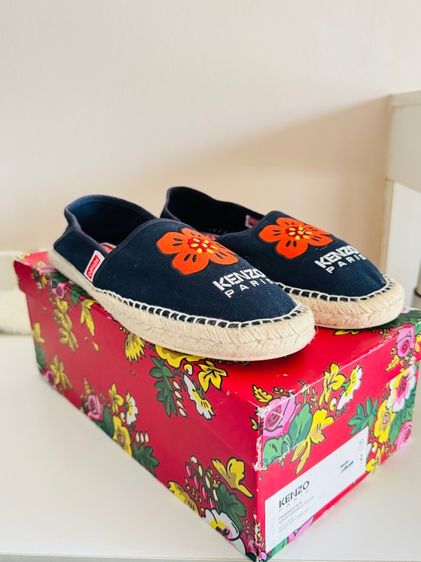 Used Kenzo Espadrilles Futaro Murakami Blue Marine Canvas Slip-on Size 42 รูปที่ 12