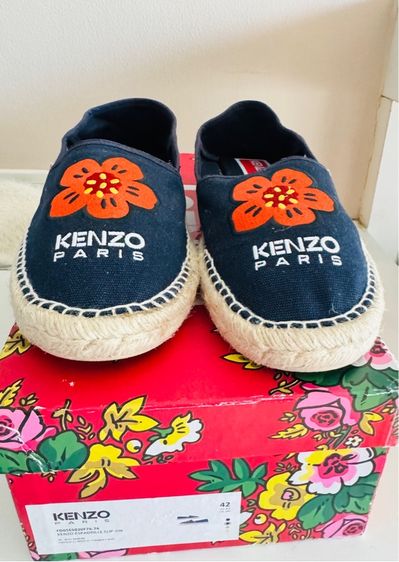 Used Kenzo Espadrilles Futaro Murakami Blue Marine Canvas Slip-on Size 42 รูปที่ 17