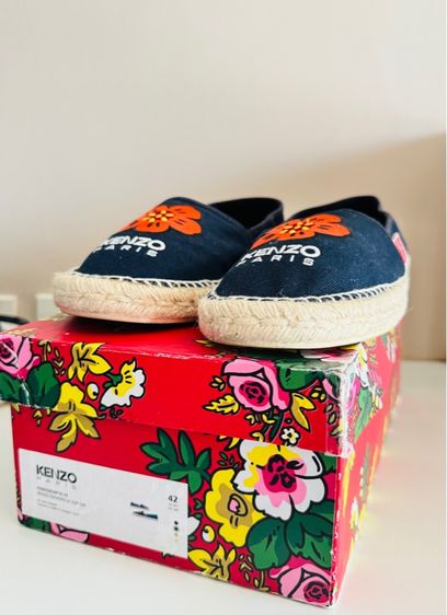 Used Kenzo Espadrilles Futaro Murakami Blue Marine Canvas Slip-on Size 42 รูปที่ 7