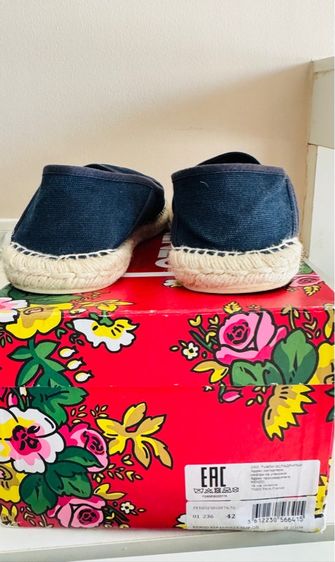 Used Kenzo Espadrilles Futaro Murakami Blue Marine Canvas Slip-on Size 42 รูปที่ 9