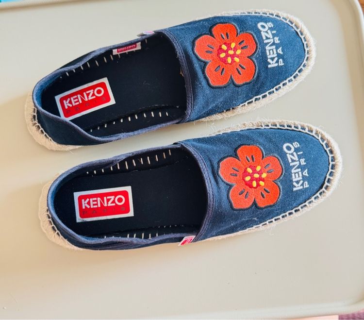 Used Kenzo Espadrilles Futaro Murakami Blue Marine Canvas Slip-on Size 42 รูปที่ 2