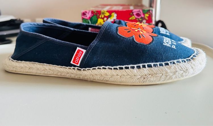 Used Kenzo Espadrilles Futaro Murakami Blue Marine Canvas Slip-on Size 42 รูปที่ 4