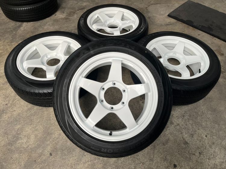 อื่นๆ อะลูมิเนียมอัลลอย 17" ✨ล้อแม็ก✨6รู139 TURISMO ขอบ 17 สีขาว พร้อมยาง 215-55-17 Arisun💥ปี 25💥