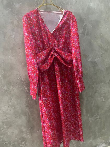 ชุดเดรสสีชมพู สภาพใหม่ รูปที่ 2