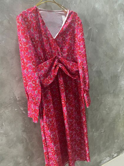 ชุดเดรสสีชมพู สภาพใหม่ รูปที่ 3