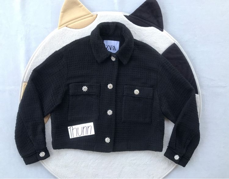 เสื้อคลุมทวีต Zara  รูปที่ 2