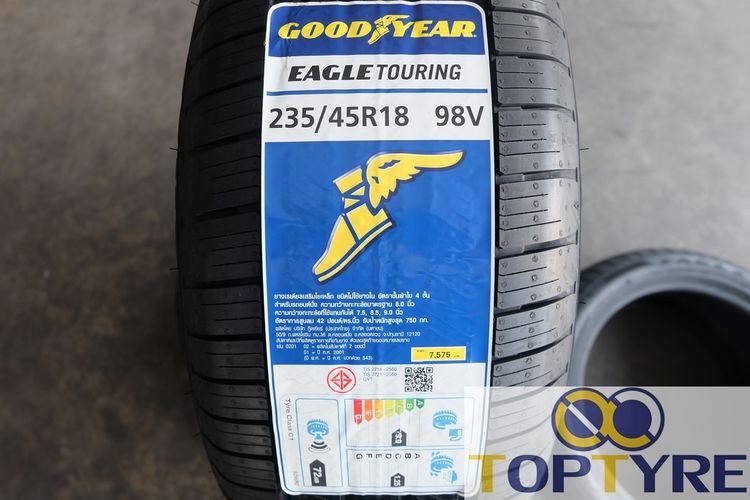 🍃 ยางใหม่ Goodyear รุ่น Eagle Touring ขนาด 235 45R18 ปี26 รูปที่ 2