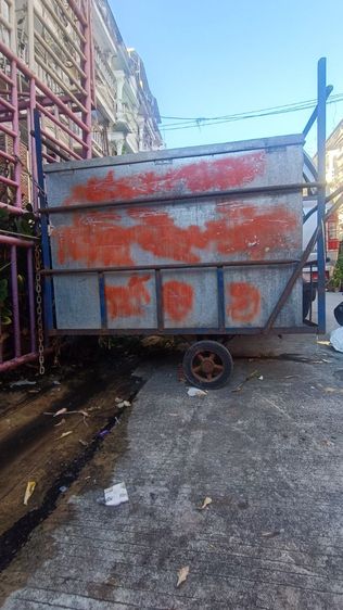 ขายรถเข็นเก็บของขนาดใหญ่พร้อมถังเก็บของ รูปที่ 3