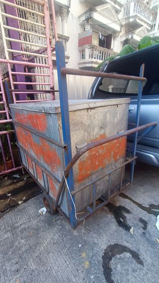 ขายรถเข็นเก็บของขนาดใหญ่พร้อมถังเก็บของ รูปที่ 2