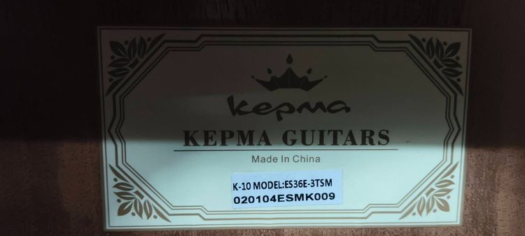 Kepma ES36 กีต้าร์โปร่ง 36 นิ้ว สี Sunburst พร้อมกระเป๋า รูปที่ 4