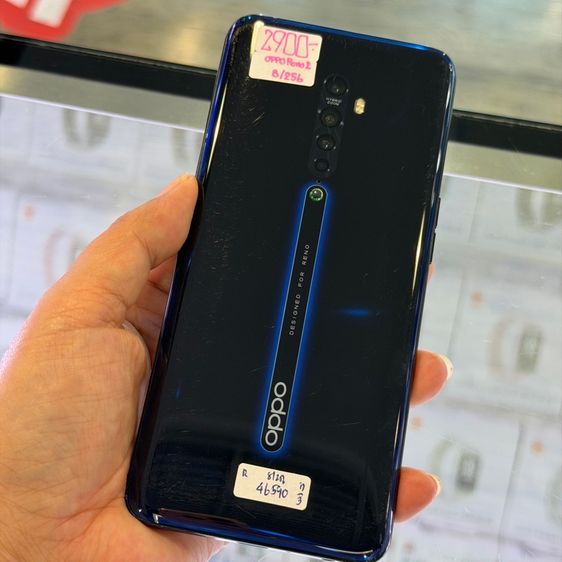 Oppo Reno2 สีน้ำเงิน เครื่องศูนย์ สภาพสวย จอ6.43นิ้ว แรม8รอม256 Snap730G กล้อง48ล้าน(4ตัว)🔥🔥 รูปที่ 7