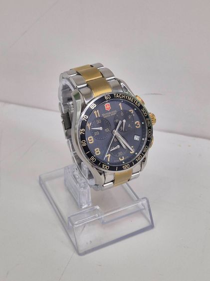 อื่นๆ ดำ Victorinox Swiss Army Chronograph Two-Tone Sapphire Tachymeter สภาพสวย พร้อมใช้งาน