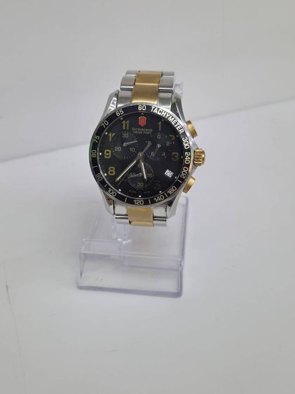 Victorinox Swiss Army Chronograph Two-Tone Sapphire Tachymeter สภาพสวย พร้อมใช้งาน รูปที่ 4