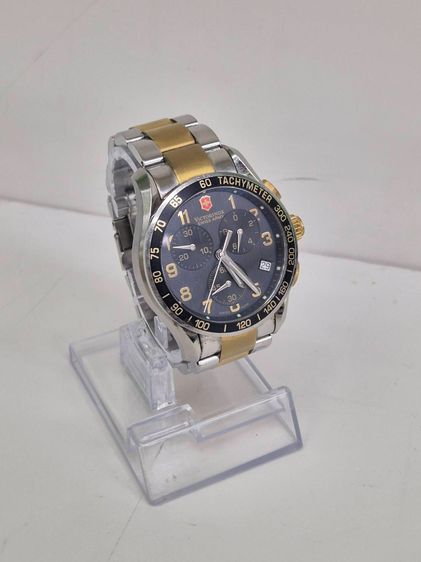 Victorinox Swiss Army Chronograph Two-Tone Sapphire Tachymeter สภาพสวย พร้อมใช้งาน รูปที่ 2
