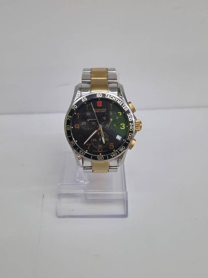 Victorinox Swiss Army Chronograph Two-Tone Sapphire Tachymeter สภาพสวย พร้อมใช้งาน รูปที่ 3