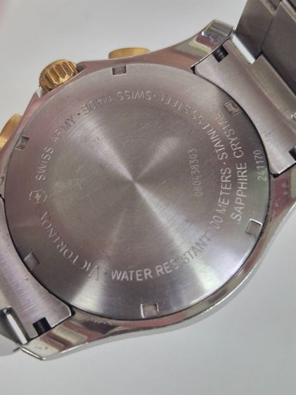Victorinox Swiss Army Chronograph Two-Tone Sapphire Tachymeter สภาพสวย พร้อมใช้งาน รูปที่ 15