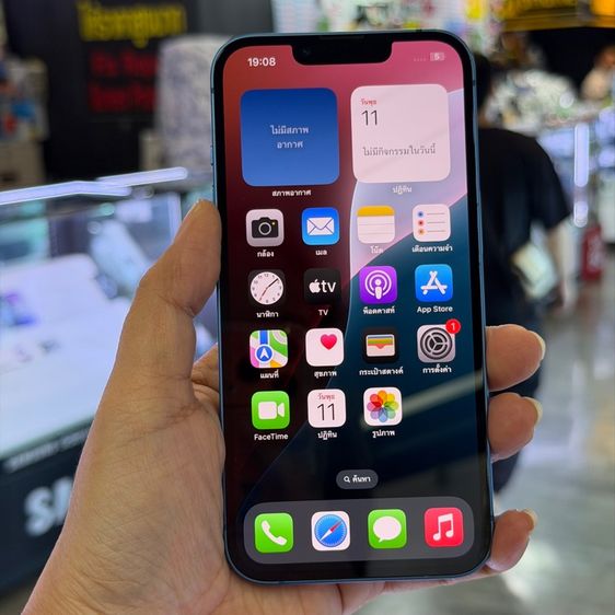256 GB iPhone13 256GB สีฟ้า เครื่องศูนย์ โมเดลTH สภาพสวยมากๆ🩷🩷