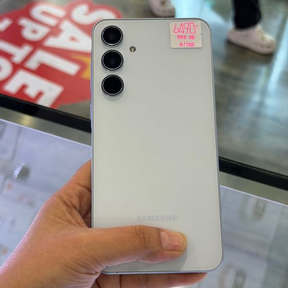 Samsung A55 5G สีขาว เครื่องศูนย์ สภาพสวยมากๆ จอ6.6นิ้ว แรม8รอม128 กล้อง50ล้าน(3ตัว)🔥🔥 รูปที่ 2