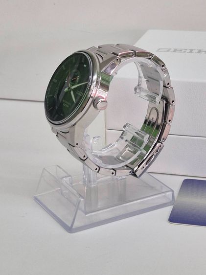 Seiko Automatic 4R37 100M ฝาหลังใส สายสแตนเลสแท้ เครื่องออโต้ รูปที่ 14