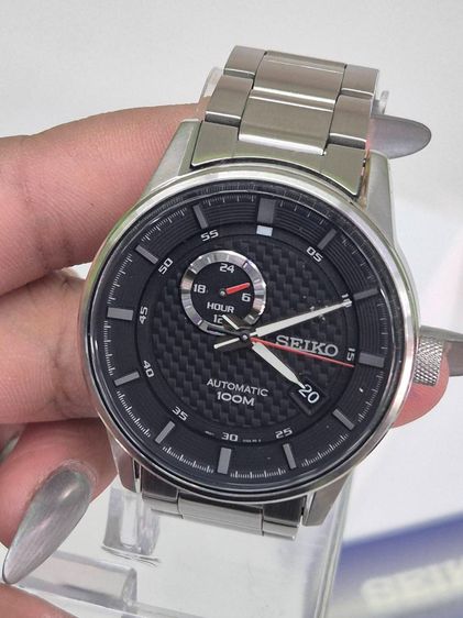 Seiko Automatic 4R37 100M ฝาหลังใส สายสแตนเลสแท้ เครื่องออโต้ รูปที่ 17