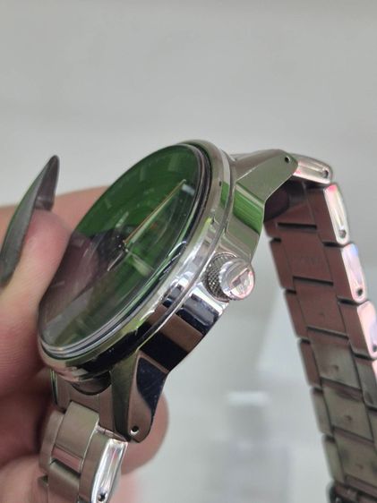 Seiko Automatic 4R37 100M ฝาหลังใส สายสแตนเลสแท้ เครื่องออโต้ รูปที่ 7