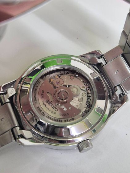 Seiko Automatic 4R37 100M ฝาหลังใส สายสแตนเลสแท้ เครื่องออโต้ รูปที่ 12