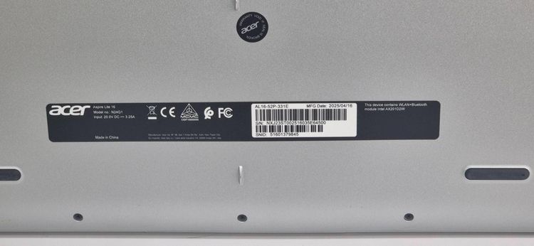 Acer Aspire Lite 16 i3 Gen13 RAM 8GB SSD 512GB จอใหญ่ 16" ประกันยาวถึง 05-2027 รูปที่ 8