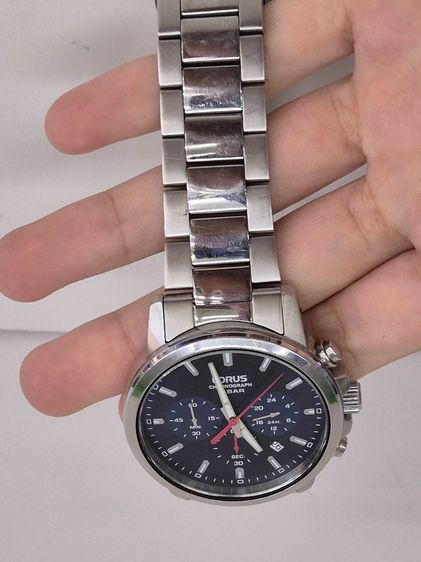 LORUS Chronograph รุ่น VD53-X386 สายสแตนเลสแท้ เครื่องญี่ปุ่น จับเวลาได้ รูปที่ 4