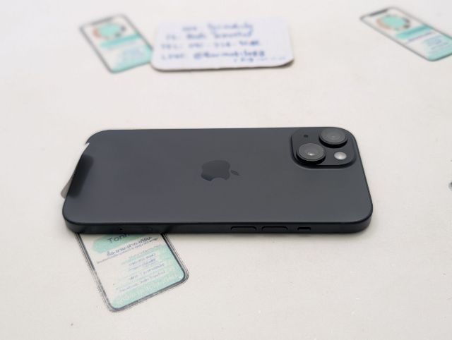 ขาย เทิร์น iPhone 15 128 Black ศูนย์ไทย ของใหม่มือ 1 แกะเช็ค ประกันยังไม่เดิน อุปกรณ์ครบยกกล่อง เพียง 18,990 บาท ครับ  รูปที่ 4
