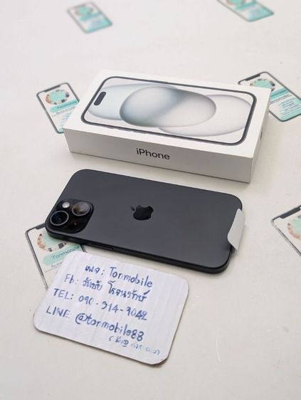 ขาย เทิร์น iPhone 15 128 Black ศูนย์ไทย ของใหม่มือ 1 แกะเช็ค ประกันยังไม่เดิน อุปกรณ์ครบยกกล่อง เพียง 18,990 บาท ครับ  รูปที่ 2
