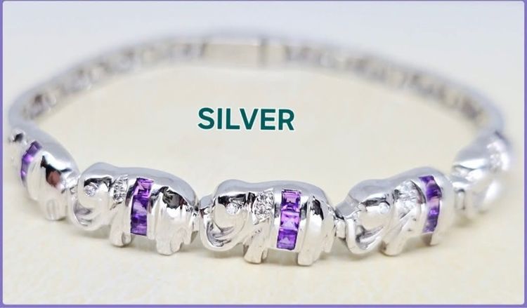 สร้อยข้อมือ 📌 สร้อยมือเงินแท้ พลอยแท้อเมทิสต์💜💜💜 