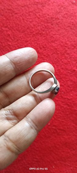 แหวนเงินแท้พลอยไพรินแท้ รูปที่ 4