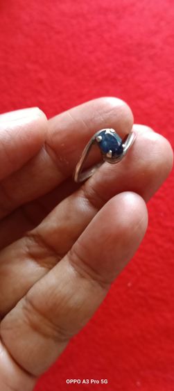 แหวนเงินแท้พลอยไพรินแท้ รูปที่ 3