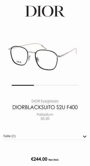กรอบแว่น Dior Blacksuito​ สวยๆมากๆ​ หายากสุดๆ​ ราคาแบ่งปันครับ รูปที่ 18
