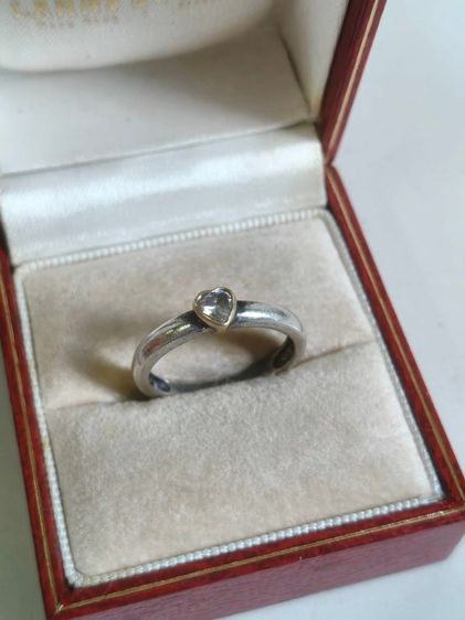 📌 แหวนเงินแท้งานเก่า ตอกแบรนด์ ไซส์ 52 💛  รูปที่ 2