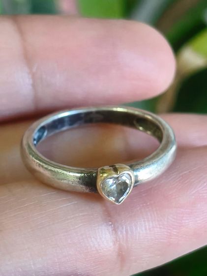 📌 แหวนเงินแท้งานเก่า ตอกแบรนด์ ไซส์ 52 💛  รูปที่ 4