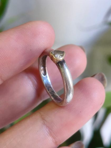 📌 แหวนเงินแท้งานเก่า ตอกแบรนด์ ไซส์ 52 💛  รูปที่ 3