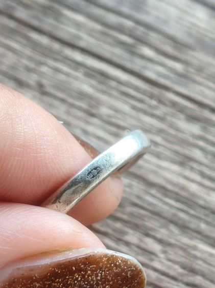 📌 แหวนเงินแท้งานเก่า ตอกแบรนด์ ไซส์ 52 💛  รูปที่ 7