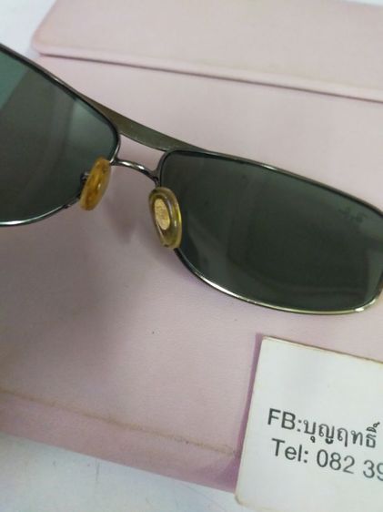 แว่นกันแดด Rayban RB 8016 MADE IN ITALY 64 13 128 หน้า กว้าง 152 เลนส์ สวยใส สภาพดี รูปที่ 4