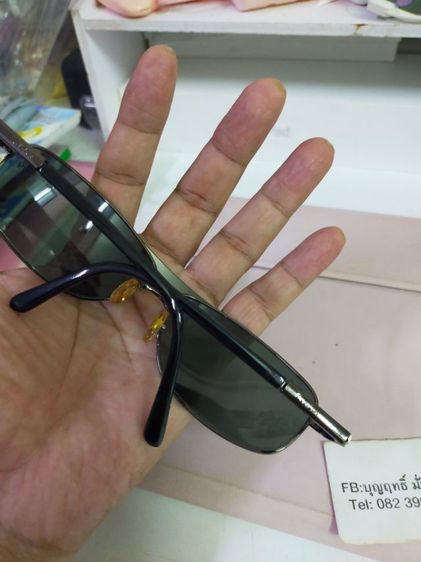 แว่นกันแดด Rayban RB 8016 MADE IN ITALY 64 13 128 หน้า กว้าง 152 เลนส์ สวยใส สภาพดี รูปที่ 6