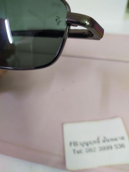 แว่นกันแดด Rayban RB 8016 MADE IN ITALY 64 13 128 หน้า กว้าง 152 เลนส์ สวยใส สภาพดี รูปที่ 5