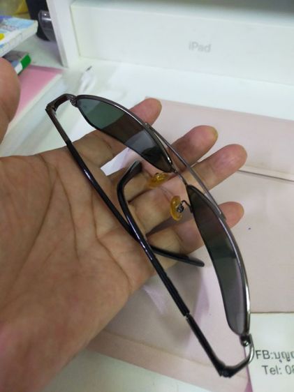 แว่นกันแดด Rayban RB 8016 MADE IN ITALY 64 13 128 หน้า กว้าง 152 เลนส์ สวยใส สภาพดี รูปที่ 7