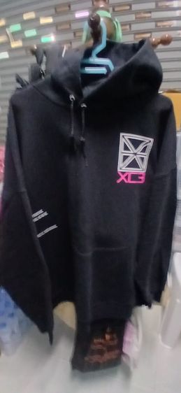 เสื้อกันหนาวแบบมีฮู้ดสีดำไซส์ใหญ่ xxl marktuan GOT7 รูปที่ 3