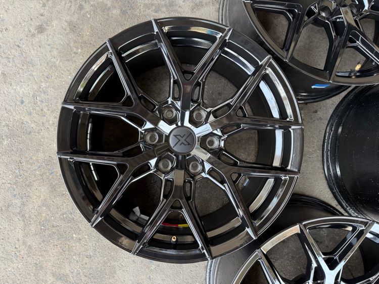 ล้อแม็กขอบ18 ก้านY 6รู139 กว้าง9 ออฟ15 สีดำเงา ล้อเบา FLOW FORMING งานSEVENFIFTH งานสวยมากๆ  รูปที่ 6
