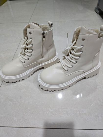 รองเท้าบูท size 41 บุขน กันหนาว กันลื่น สีขาว รูปที่ 2