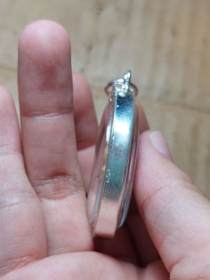 เครื่องรางจิ้งจกหลวงปู่หน่ายวัดบ้านแจ้งอยุทธยาศิลยุคต้นเลี่ยมเงินแท้ รูปที่ 3