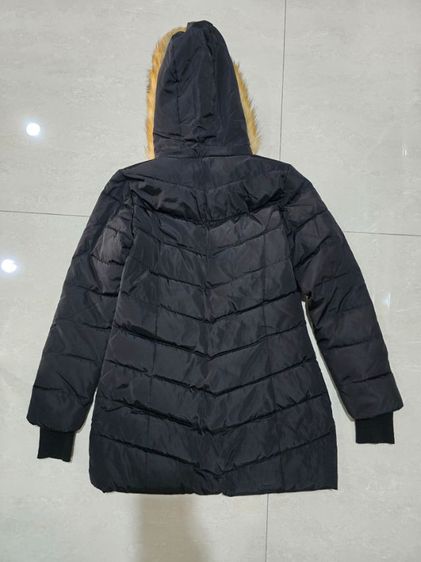 เสื้อกันหนาวแฟชั่น size M สีดำ มีฮู้ดพร้อมเฟอร์ รูปที่ 4