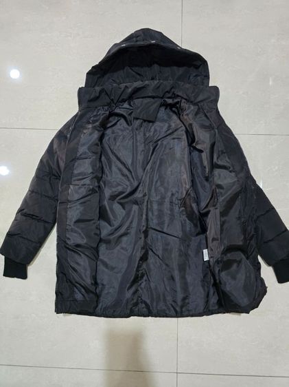 เสื้อกันหนาวแฟชั่น size M สีดำ มีฮู้ดพร้อมเฟอร์ รูปที่ 5